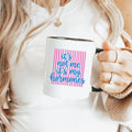 Striped It's Not Me It's My Hormones Mug | Funny Perimenopause Coffee Mug Gift