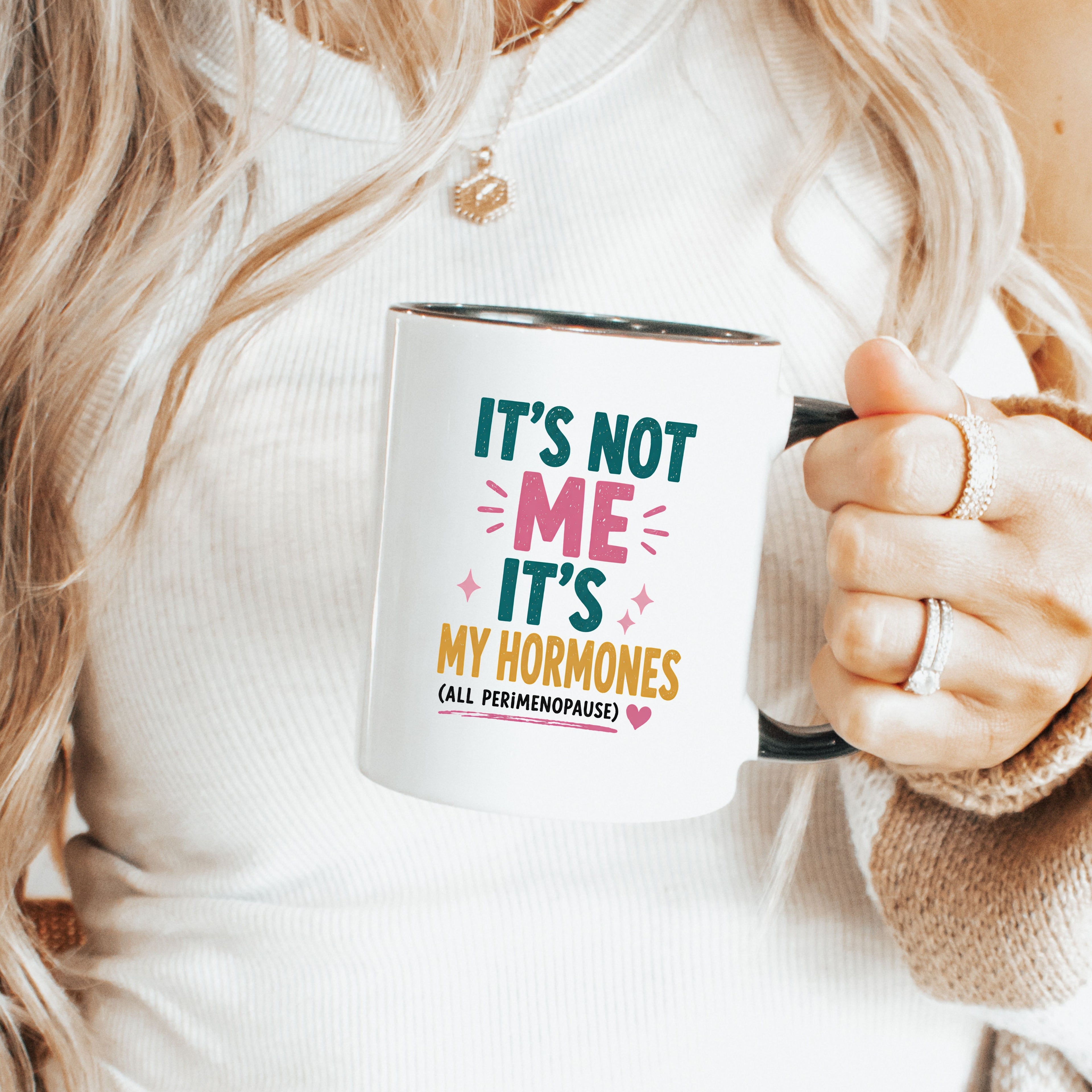 Retro It's Not Me It's My Hormones Mug | Funny Menopause Gift